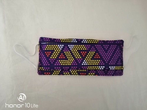 MASCARILLA 100% Algodón Unisex Lavable Reutilizable con Bolsillo Filtro - Imagen 3 de 5