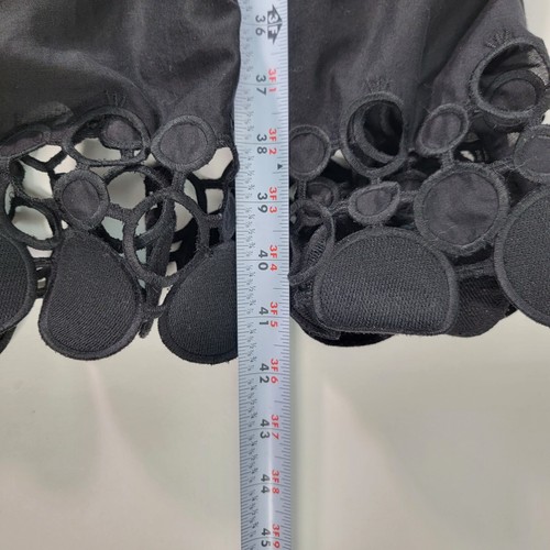 Catherine Malandrino Womens Dress Sz 6 Black Strappy Lined Embellished Midi - Picture 8 of 9