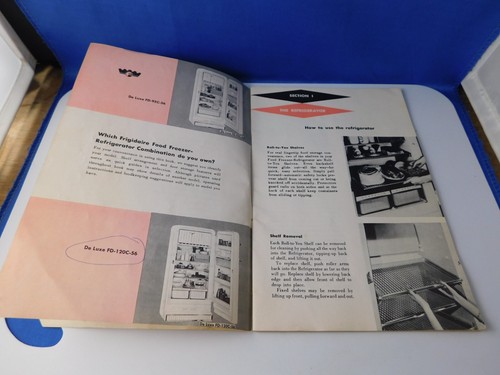 FRIGIDAIRE MANUAL FOOD FREEZER REFRIGERATOR COMBINATION VINTAGE 1957 INSTRUCTION - Picture 3 of 7