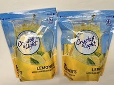 2 PACKS Crystal Light Lemonade Mix Powder Drink Mix (Total 32 Packets)