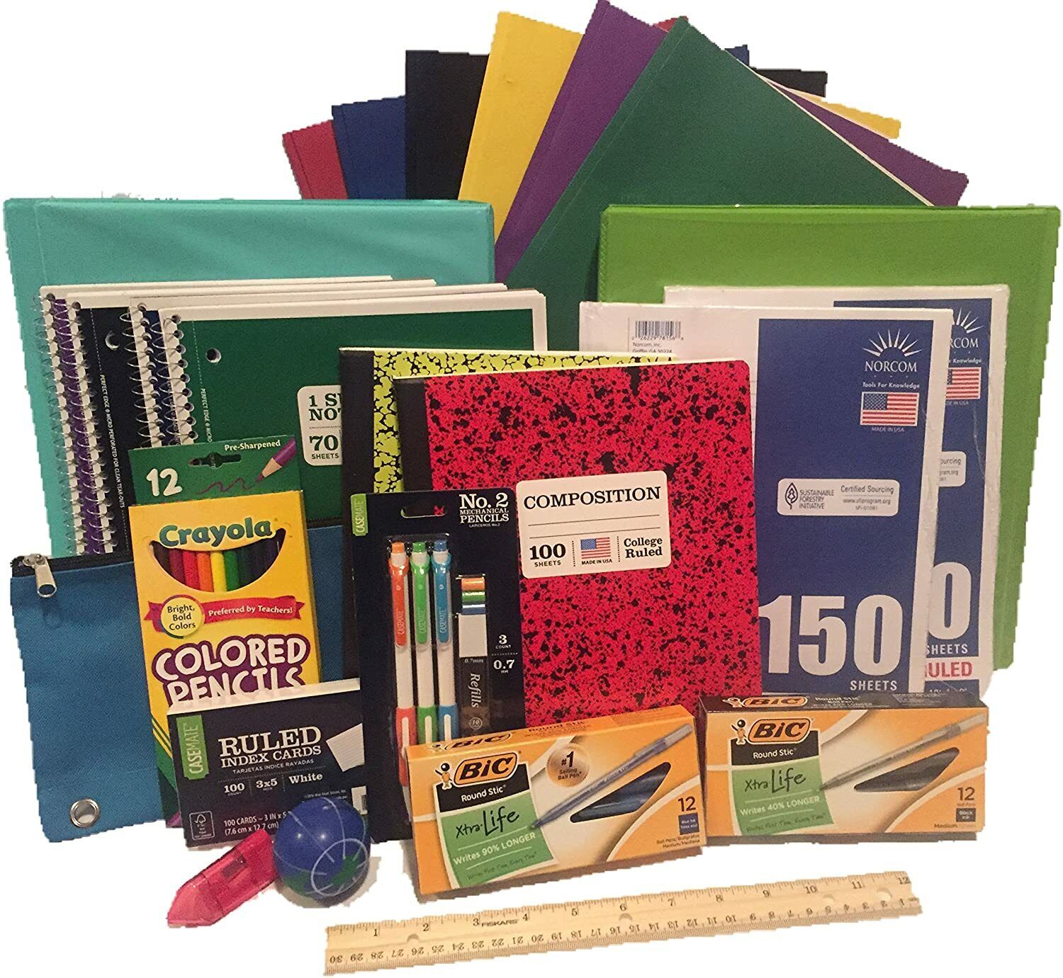 Secondary School Supply Pack 25 Essential Items Bundle for Middle, High,  College