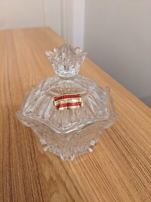 Vintage Bleikristall Kristall Bonbonglas Made In West Germany