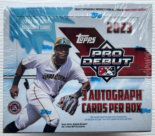 2023 Topps Pro Debut Baseball Hobby Jumbo Box - 3 auto - new factory sealed