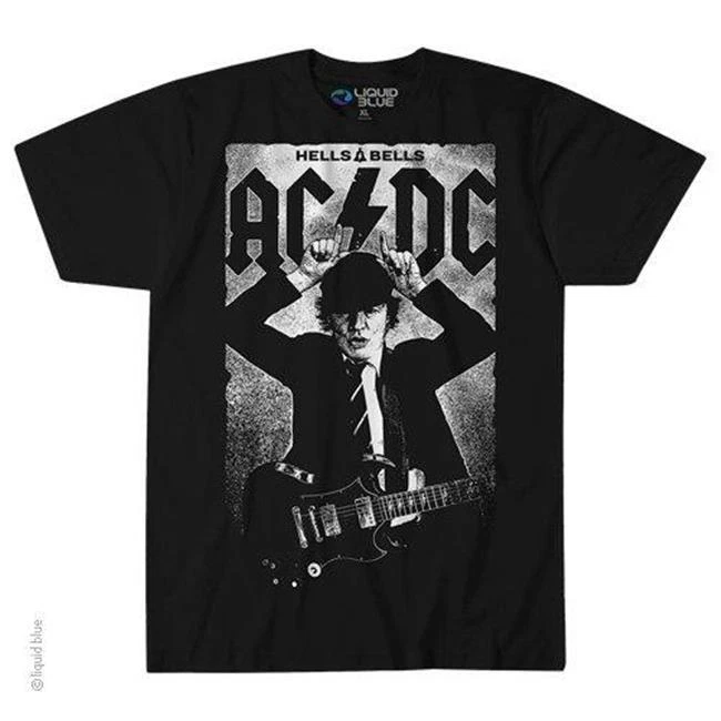 T-Shirt Rock Officiel Licencié - AC/DC - Angus Poster Hells Bells Import - Photo 1/1