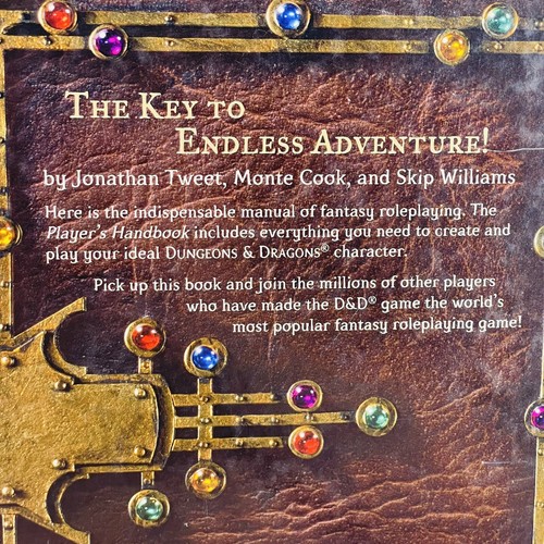 VINTAGE 2000 DUNGEONS & DRAGONS PLAYER'S HANDBOOK CORE RULEBOOK 1 HARDCOVER - Picture 8 of 18