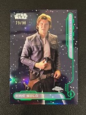 Han Solo 2024 Topps Chrome Rebel Alliance Green Refractor /99 RA-3