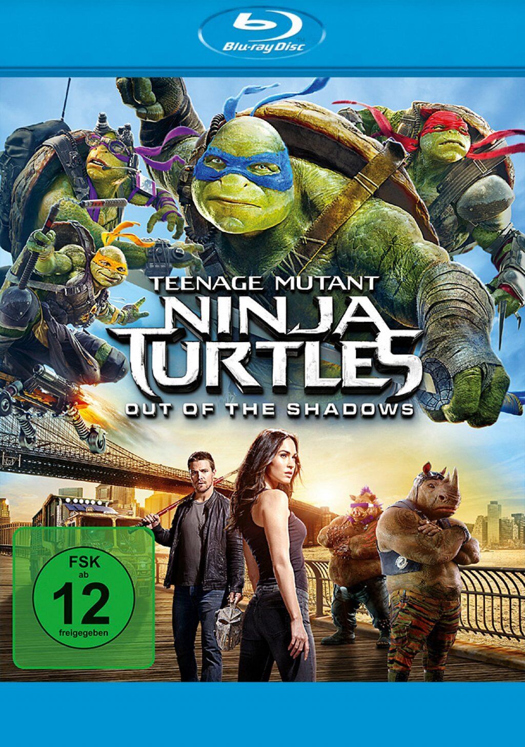 Teenage Mutant Ninja Turtles 2 - Out of the Shadows (TMNT) BLU-RAY-NEU