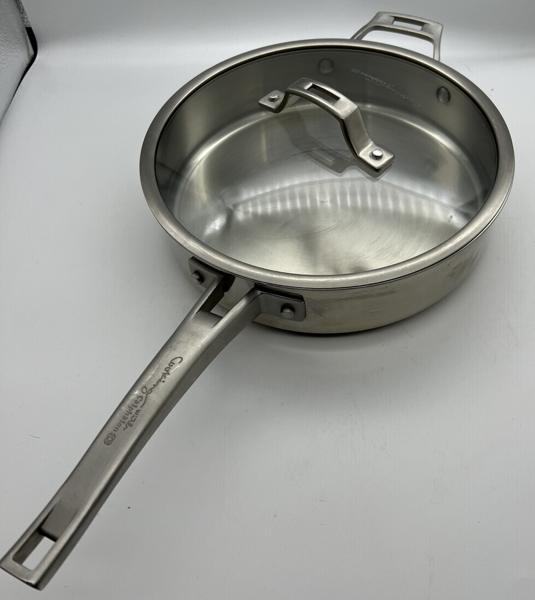 Calphalon Tri-ply Stainless Steel 5003 3 QT Saute Pan Deep Skillet 3-Ply w/Lid