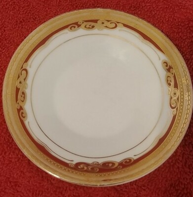 Yamasen Gold Collection Fine Porcelain 24 ct Gold Plated (1) Saucer Japan