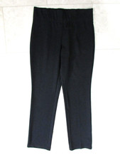 Chicos Womens Pull-On Ponte Knit Pants Size 1 Reg US 8 Charcoal Gray