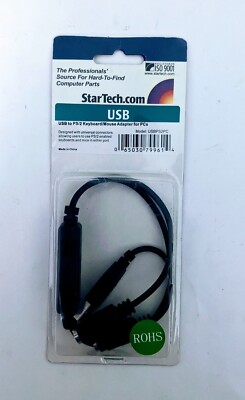 StarTech.com USB to PS/2 Adapter forKeyboard / Mouseb Adapter for PCs (USBPS2PC)