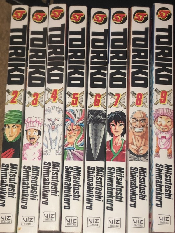 Toriko manga volume 2,3,4,5,6,7,8,9 rare out of print Manga LOT OUT OF PRINT