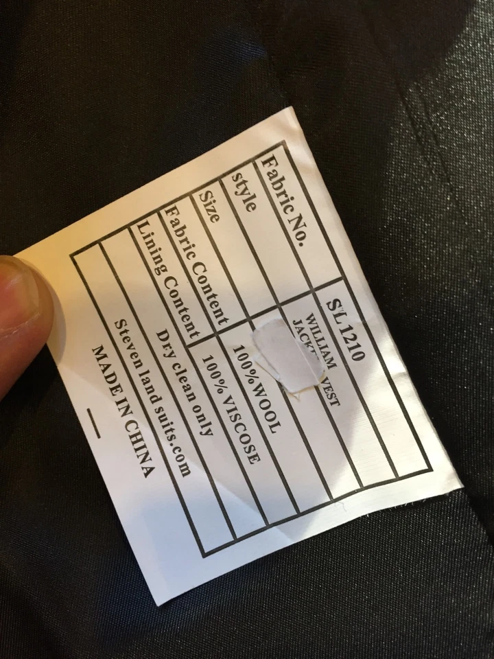 Nuevo con etiquetas Vestido Informal Steven Land Multicolor Hombre Chaleco 100% Lana Talla 40 Foto 3 de 4