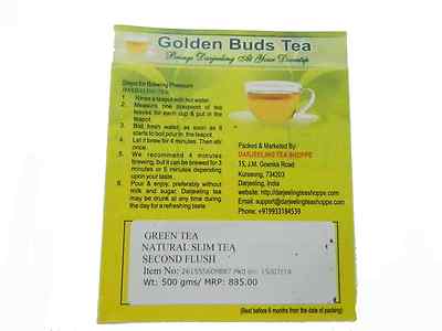 Golden Buds Tea Grüner Tee Fresh Second Flush 2026 Organic Natural Slim 500 g