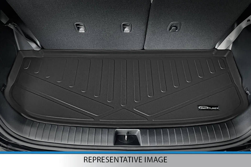 SMARTLINER Custom Fit Black Cargo Liner Behind 3rd Row For 2016-2021 Honda Pilot Foto 2 de 3