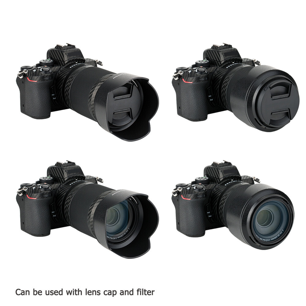 Anti-loss Lens Cap 46mm For Nikon Z DX 16-50mm F/3.5-6.3 Lens - 2-Pack Center Pinch Caps With Safety Strings For Z50, Z30 Cameras Snap-on Lens Cap - Foto 7