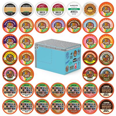 Flavored Decaf Coffee Pods Variety Pack Great Mix of Decaffeinated Coffee Pod...