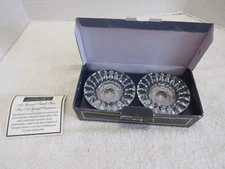 Collector's Crystal Gallery Genuine Crystal Candle Holder Set with Box