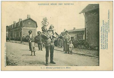 Mines No. 18257 New Series Of Miners Miner Leaving For The Mine