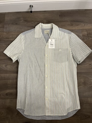Foret Studio Hamlet Short Sleeve Shirt, Blue Check, Medium, BNWT, End Clothing