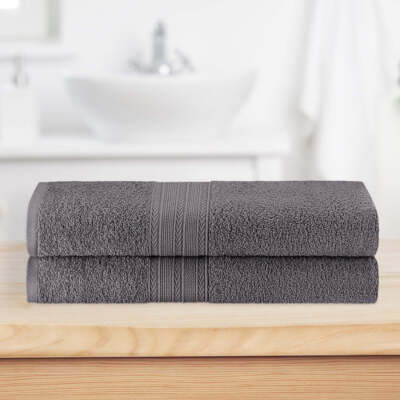 GoLinens Eco-Friendly Ring Spun Cotton 2 Piece Bath Sheet Set