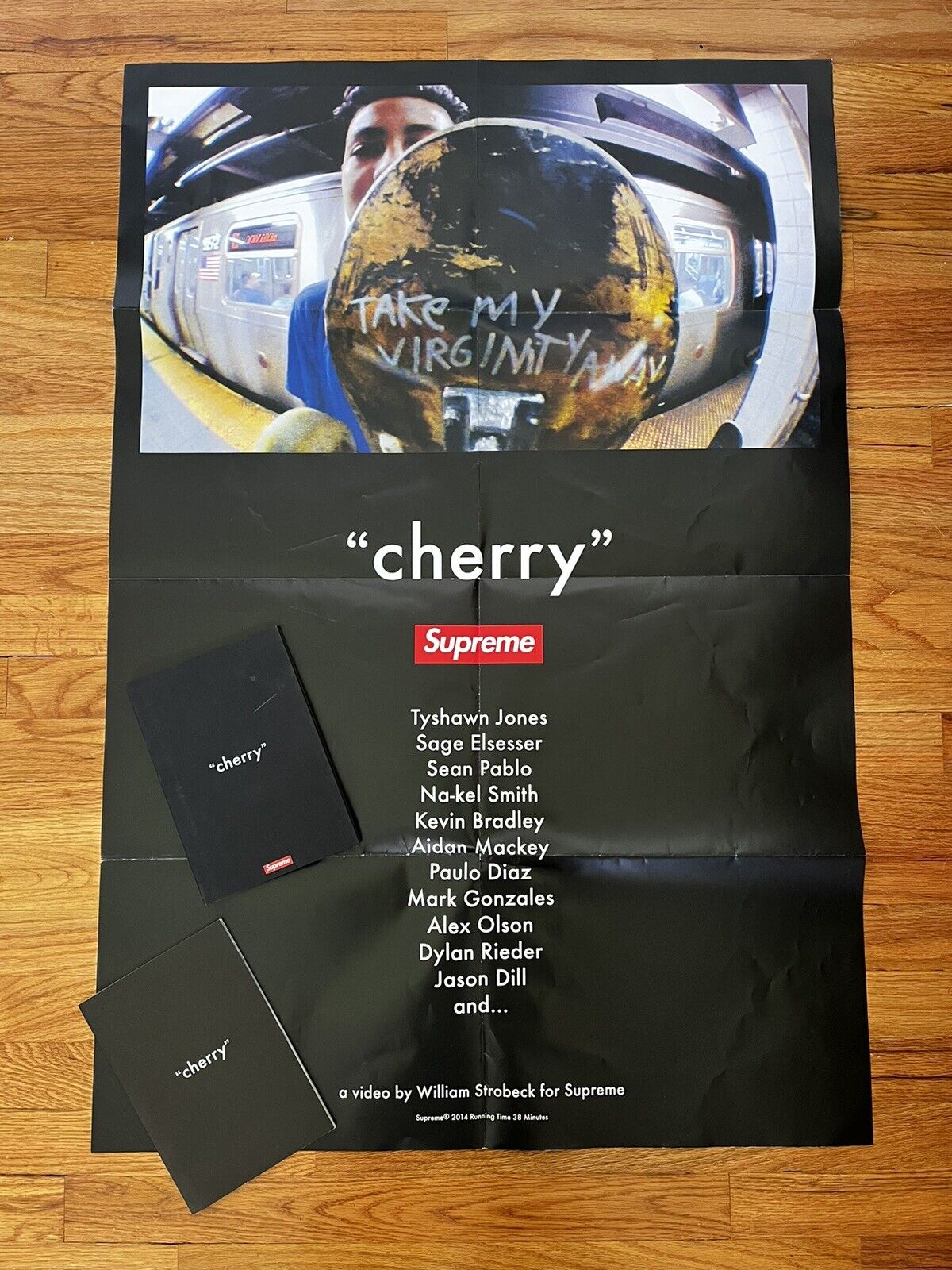 Supreme “cherry” 2014 Skate Video Complete With Book And Poster