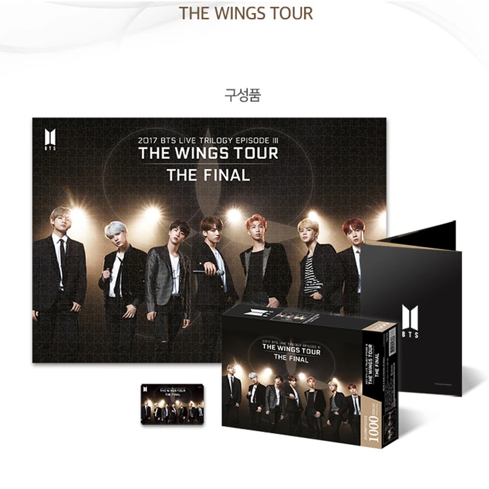 BANGTAN BOYS BTS Jigsaw Puzzle World Tour Poster 1000 pieces [The Wing Tour]