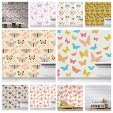 3D Butterfly Pattern Self-adhesive Wallpaper Removable Wallpaper Wall Mural