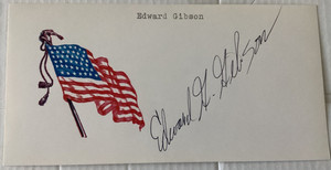 EDWARD GIBSON NASA Astronaut Autographed Signed Card SKYLAB