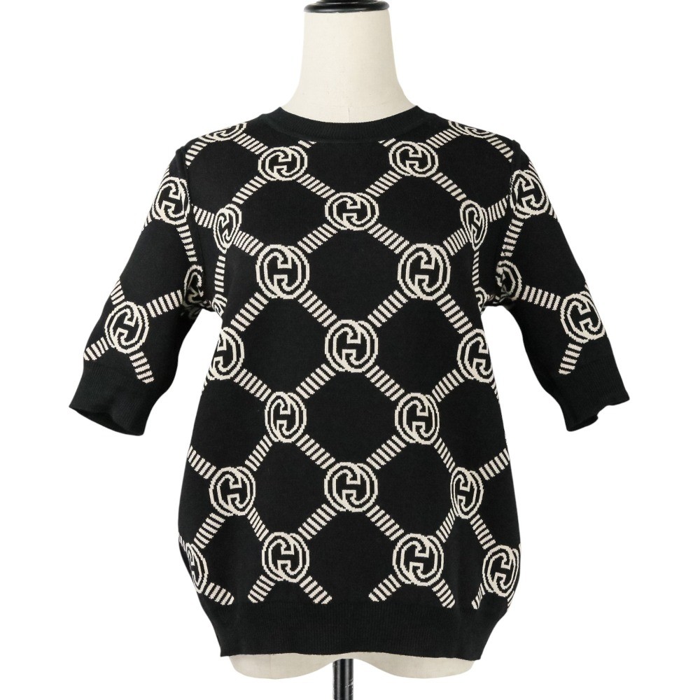 GUCCI Interlocking GGPattern Reversible Knit Swea… - image 2