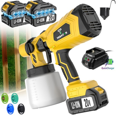 #ad 20V Wireless Spray Gun Handheld Rechargeable Painting Gun High Pressure Paint $80.00