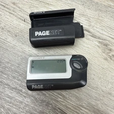 Rare Vintage Sony PageNet Pager Beeper MP-7000 With Holder Tested And Working