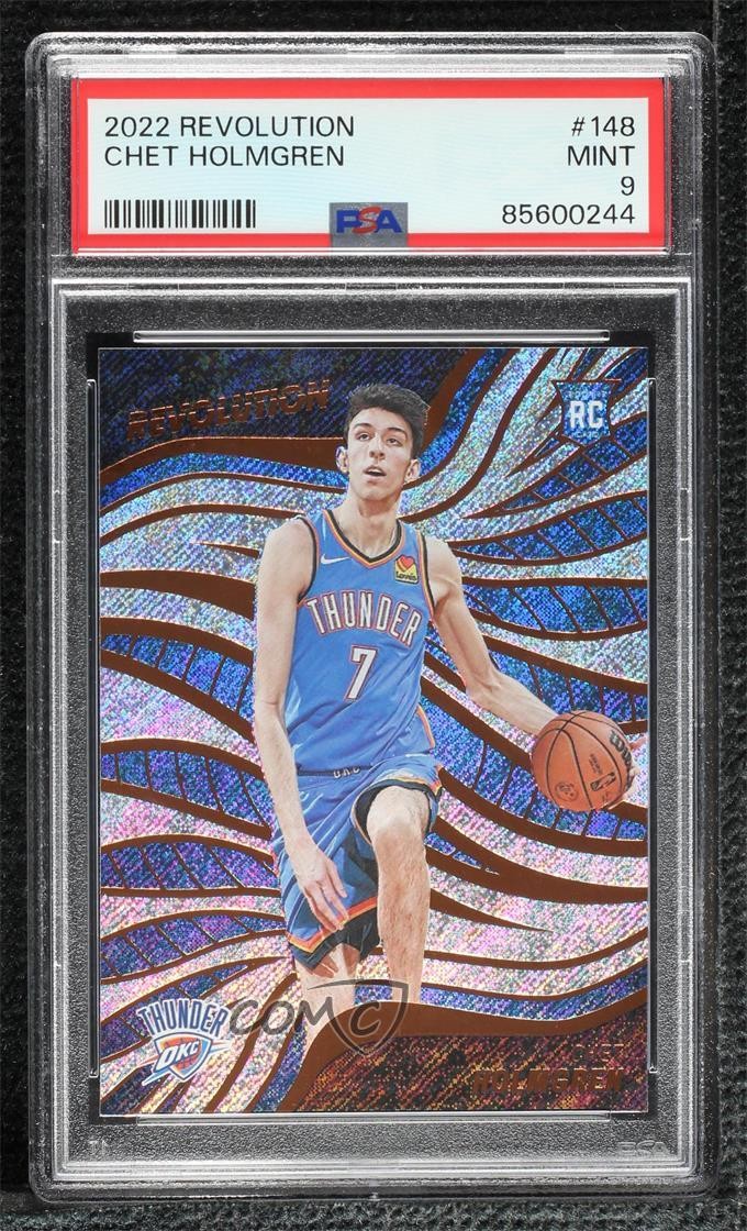 2022-23 Panini Revolution Rookies Chet Holmgren #148 PSA 9 MINT 02v3