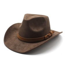 New Woolen and Suede Hats Men and Women Western Cowboy Top Hats