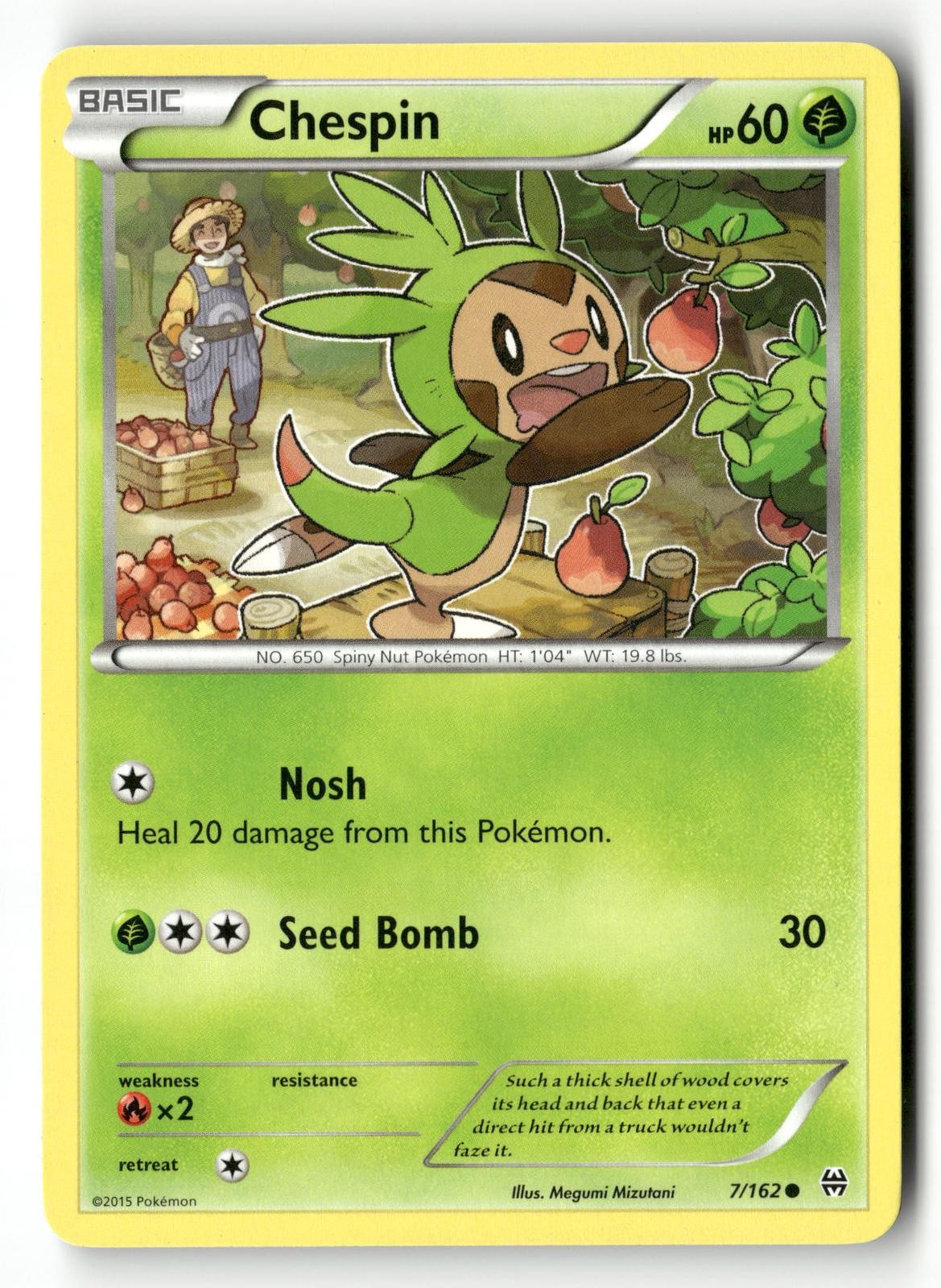 CHESPIN 7/162 C BREAKTHROUGH POKEMON NM/M