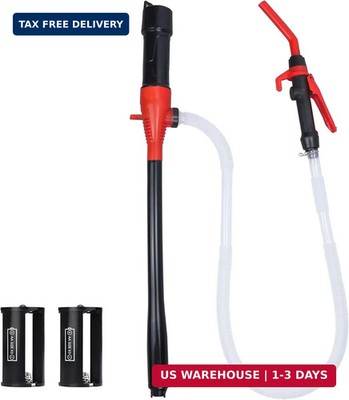 Portable Electric Siphon Pump 3.5GPM Battery Fuel Transfer Pump