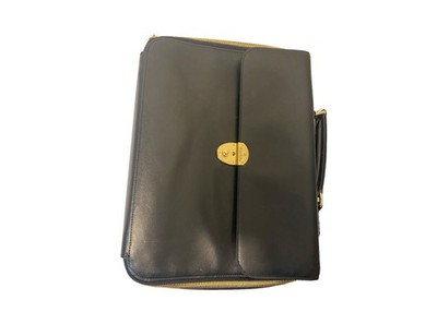  Lightly Used Leather Brooks Brothers Leather Made in Italy Business Laptop Case