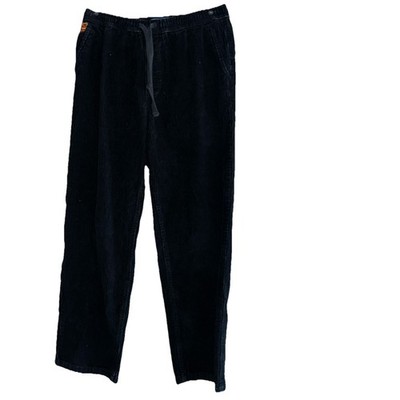 Empyre Pants Womens Size S Small Black Corduroy Relax Fit Skater Y2K Pull On