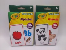 Crayola Flash Cards Alphabet  Animals Combo-Pack 36ct Ages 3 Educational