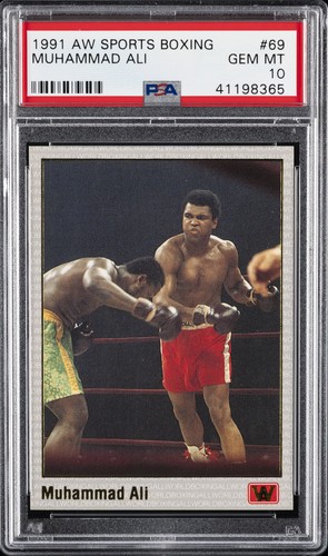 1991 AW SPORTS BOXING #69 MUHAMMAD ALI PSA 10
