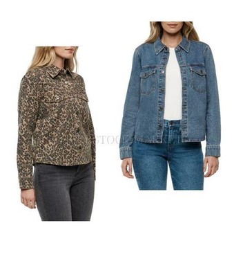NEW! WOME EXPRESS CLASSIC FIT BUTTON DOWN COTTON DENIM JACKET! VARIETY SZ/CLR