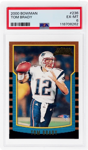 2000 Bowman Tom Brady #236 PSA 6 Rookie RC