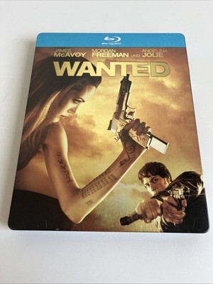 Blu-Ray Steelbook geprägt Wanted Uncut FSK18 mit Angelina Jolie in Topzustand