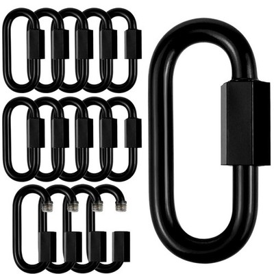 1.57'' Chain Quick Links, 15 Pcs 5/32'' Marine Grade Screw 1.57 Inch, 15 Pack 