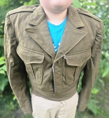 【England軍】battle dress IKE jacket Harold Battle Dress Jacket - Olive - Timechine Co.