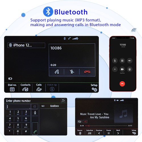 6.5" NONAME RCD440 PRO RCD330 Carplay Android Auto Radio Für VW Touran Sharan PQ - Bild 11 von 16
