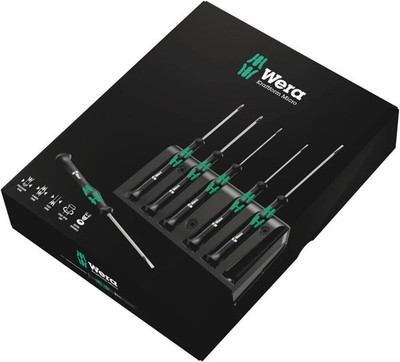 Wera Tools 6Pc 2035/6 A Micro Screwdriver Set With Rack