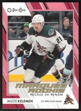 2023-24 UD O-Pee-Chee Milos Kelemen 549 Marquee Rookie Red Border RC
