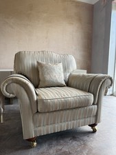 Beige Sofa Set – Large Sofa, Small Sofa, Chair & Footstool