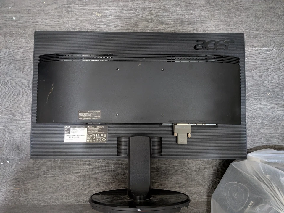 Acer K222HQL 21.5" LED Monitor  No Stand Uk Power Cable Included - Image 2 of 4